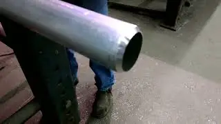 Beveling an aluminum pipe with Bevel Mite&reg; ABIS 06