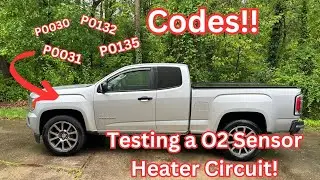 Тестирование цепи нагревателя в датчике кислорода (2015&ndash;2022 GMC Canyon Chevy Colorado)