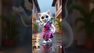 cat dance performance #cat #cartoon #ai #trending #remix