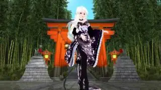 [MMD]Tda着物ハク極楽浄土