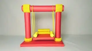 How to make Swing / Jhoola / DIY Swing making at home / Cardboard craft idea