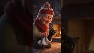 👵Elif ve 🐈&zwj;⬛Snowflake #cartoon #ai #animation