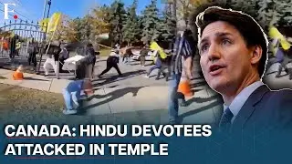 Khalistanis Attack Hindu Temple in Canada's Brampton; Trudeau Calls It 