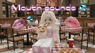 Roblox ASMR mouth sounds 👄💦 whispering and words of affirmation (⚠️100% sensitivity) pizza gameplay🍕
