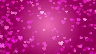 Flying Heart💖Pink Heart Background | Neon Light Love Heart Background Video Loop