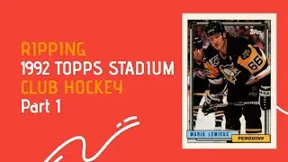 Ripping 1992 Topps Hockey and Stadium Club Hockey Packs