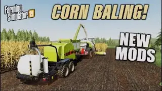 FS19 | COOL CORN BALER!! NEW MODS | (Review) Farming Simulator 19 | 2nd August 2021.