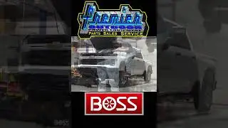 Boss snow plow installed on 2026 Chevy 2500