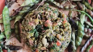 विदर्भ पद्धतीचा ओल्या तुरीचा दाण्याचं खर्डा 😋 विदर्भ पद्धतीचा ओल्या तुरीचा दाण्याचं ठेचा 👌