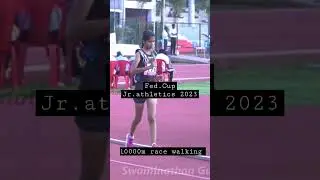 Junior women 10000m race walk #Shorts