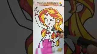 My little pony | sunset shimmer coloring | coloring pages | kids coloring | cartoon