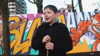 Art for Estates - Captain Kris playground mural in London