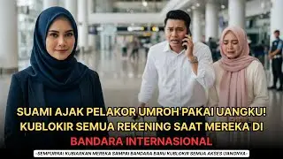 SUAMI AJAK PELAKOR UMROH PAKAI UANGKU! KUBLOKIR SEMUA REKENING SAAT MEREKA DI BANDARA INTERNASIONAL