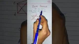 Euler's Formula in graph theory #discretemath #graphtheory #eulerformula #discretemathematics