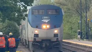 Amtrak P42DC #139 w/ NARROW FONT 1990s K5LA | Empire Builder #8 | Northbrook, IL 🛤️👷