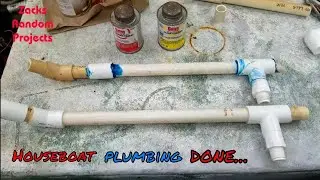 Houseboat plumbing done..
