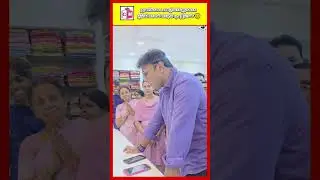 😊 Joy Through Music! D. Imman Sings a Kumki Song at a Textile Store Event