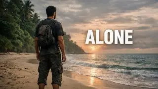 15 MIN Silent Survival ASMR 🌿 Man Alone on Island | Jungle, Rain, Ocean Sounds