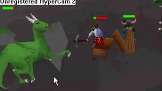 RuneScape OLD GRAPHICS Green Dragons 2005