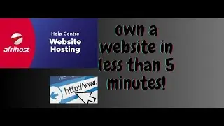 website with Afrihost
