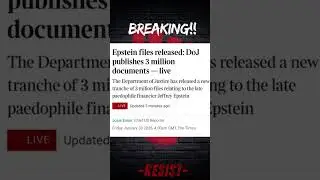 Опубликовано 3 миллиона файлов Эпштейна #дональдтрамп #сделайправосудие #фби