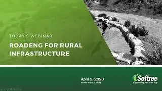 RoadEng for Rural Infrastructure (featuring a culvert, retaining wall and re-alignment project)