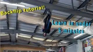 How to backflip a scooter (in under 5 minutes)😲
