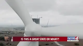 A wind turbine hiding in Midtown OKC? We found a good mock-up at Enel's Oklahoma headquarters