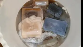 🤎SOAKED TAR SOAP ASMR VIDEO/ дегтярное мыло 🤎/ #tarsoap #asmrsoap #relax