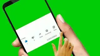 (No Copyright) Green Screen Hand, Mobile, Subscribe, Bell Intro