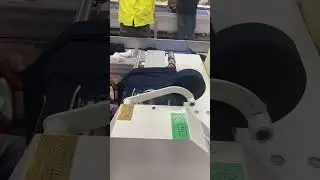 Rib cutter machine working procedure #garments #machinery #technology #production
