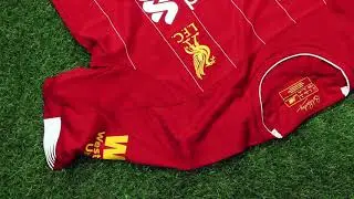 New Balance Liverpool FC M. Salah 2019/20 Home Soccer Jersey Showcase