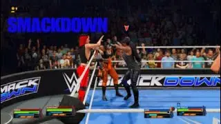 WWE 2K25 SMACKDOWN OLIVER STORM AND REBECCA VS AKIRA AND BEA PRISTLEY!!!!!!!!