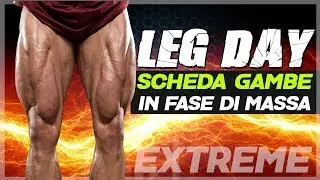 La mia SCHEDA GAMBE in FASE DI MASSA ► 7 Esercizi LEG DAY