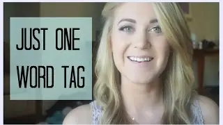 JUST ONE WORD TAG! &hearts;
