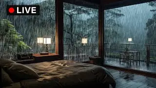 🔴 Soft Night Rain for Deep Sleep | Helps You Fall Asleep Fast (No Thunder)