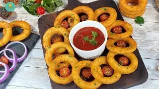 Aloo ke Rings | Crispy Potato Garlic Rings Chips | Ramadan Special Recipes 2021