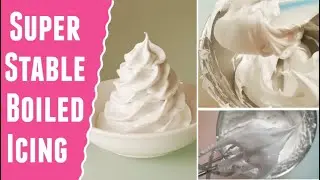 Super stable boiled icing recipe | how to make boiled icing | icing for cakes decoration and piping