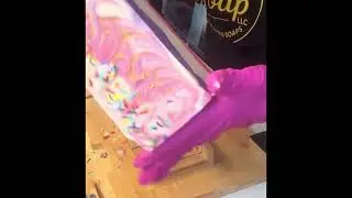 Unmolding and cutting handmade soap | ASMR