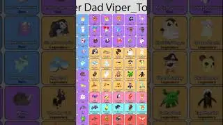 All 240 Pets in normal and shiny skins in Collect All Pets