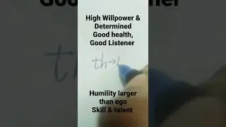 #graphology when Writer has small t and big h then the writer will reap huge benefits.Form correctly