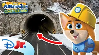 Let's Build a Tunnel with Pupstruction Construction! 🛠️🐾  | @disneyjr