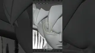 I Sculpt Goku Ultra Instinct 3D in Blender