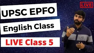 UPSC EPFO 2020 - Free Course - English - Lecture 5