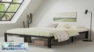 Bed-Frame-Queen 14 Inch Metal Platform Bed-Frame No Box Spring Needed Heavy Duty Review