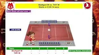 T&uuml;rk Hava Yolları vs Allianz MTV Stuttgart | CEV Cup Women Round of 16 | LIVE Score Updates (Jan 14)