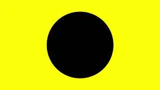 Black Circle Yellow Background Scale Up