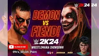 Epic WrestleMania Match! Demon Finn Balor vs Fiend #wwe2k24 #ps5 #wrestlemania #finnbalor #fiend