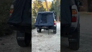 Topper Tent! Simple, lightweight and easy to setup 🤙🏼 #fypシ #toyotatacoma #belgianmalinois
