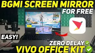 Free Screen Mirroring App For Bgmi Livestream | Android to Laptop Mirroring | Vivo Office Kit